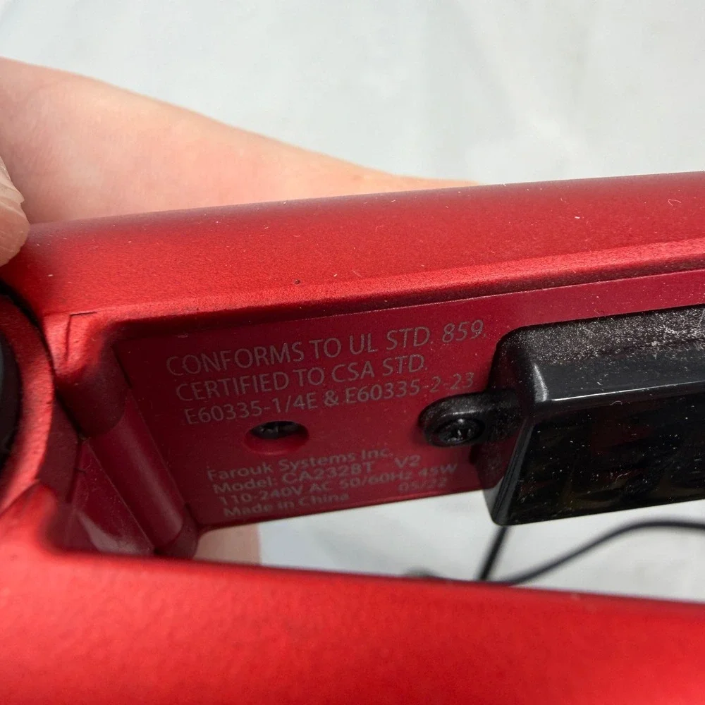 CHI Original 1 Inch Ceramic Hair Straightener Flat Iron Red CA2328T V2 425F